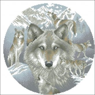 Наборы для рукоделия и вышивания из коллекции «Волки»