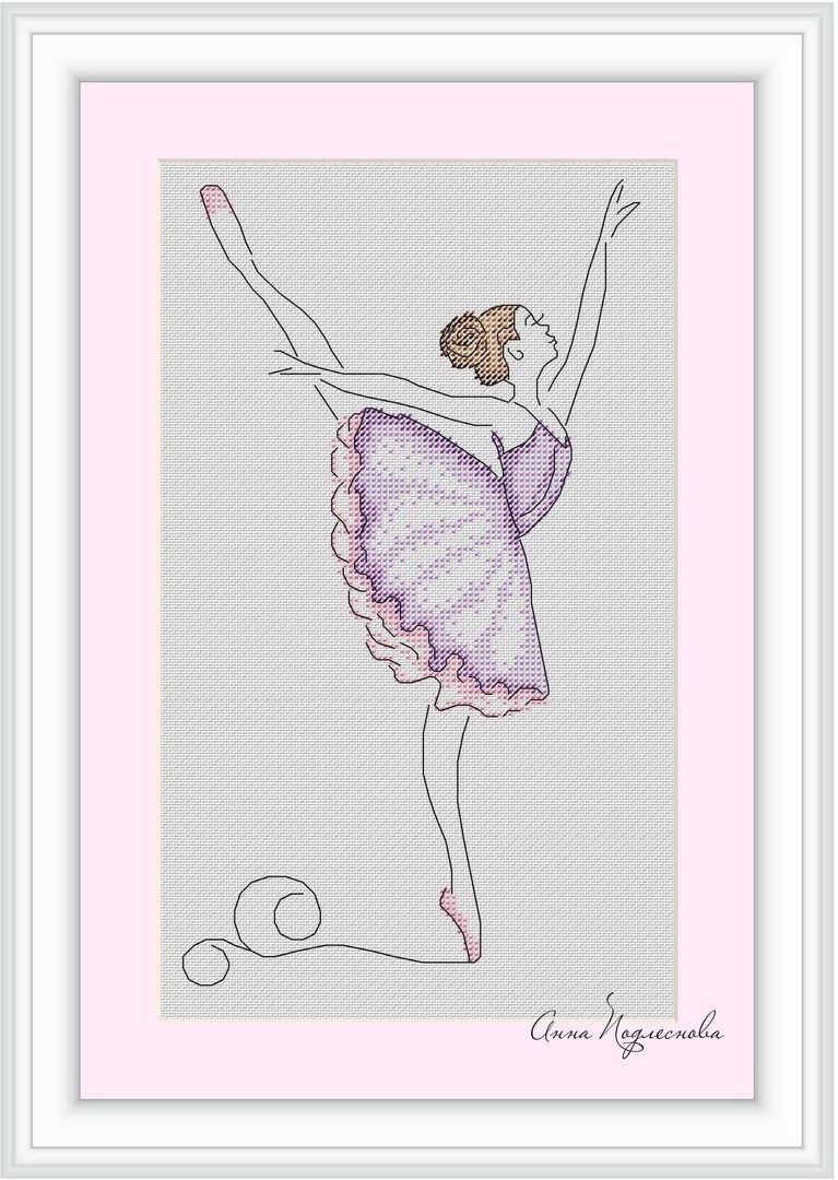 Схемы вышивки «балерина»