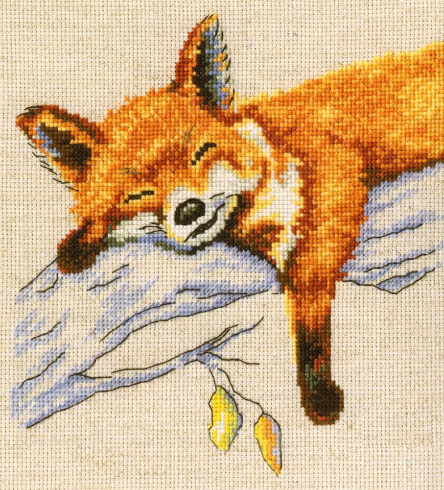 Вышивка лисы