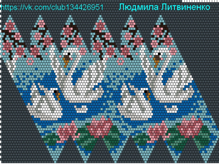 Схема для оплетения яйца бисером