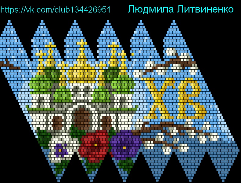 Бисероплетение схемы пасхальное яйцо схемы